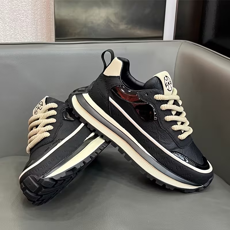 Men Shoes Clearance - Men's Slip-Resistant Solid Color Sneakers -