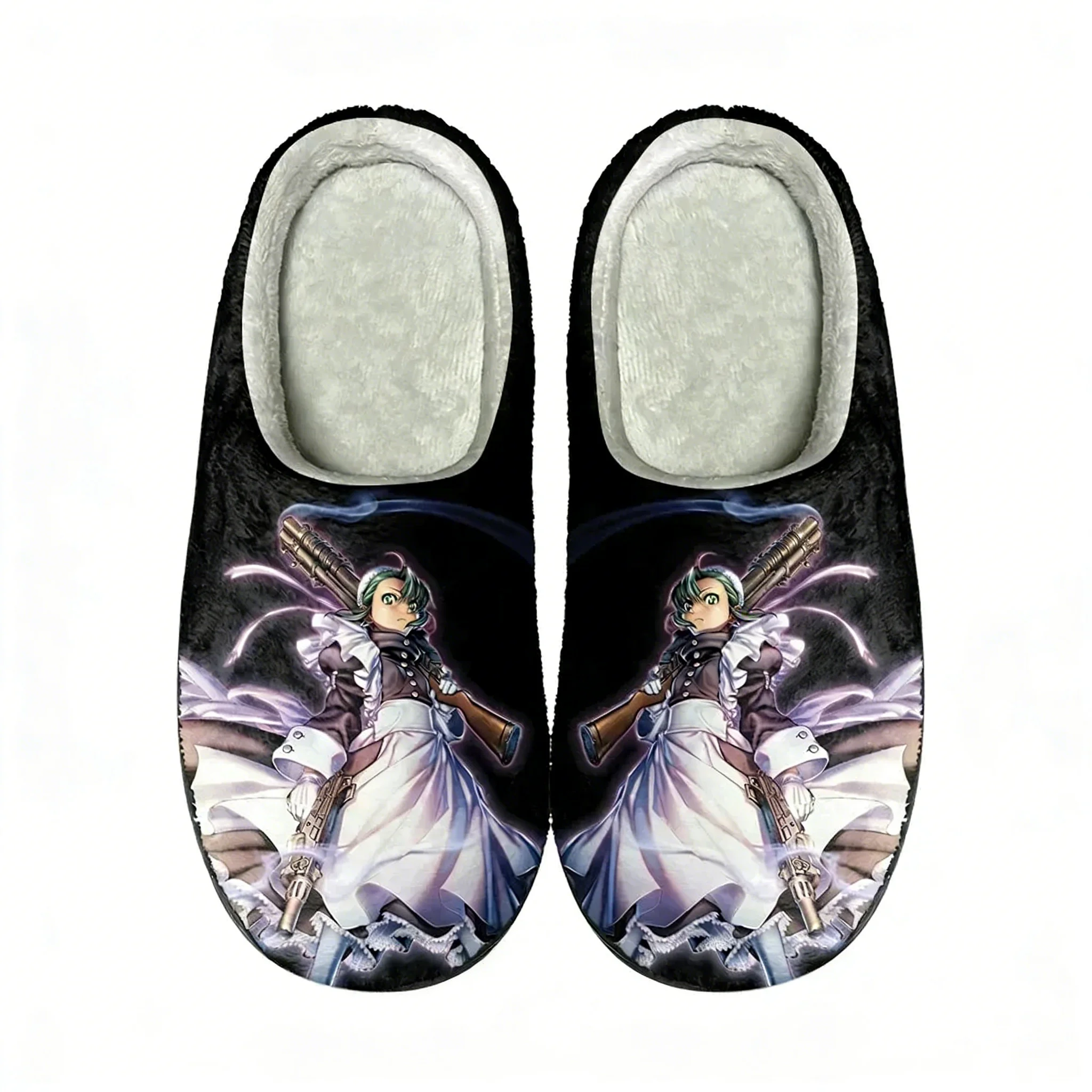 Men Shoes Black - Anime Black Lagoon Home Cotton Custom