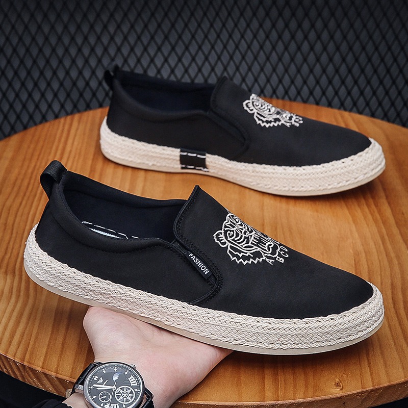 black Breathable shoes for man - مراجعة Loafer Slip On Men وسعره