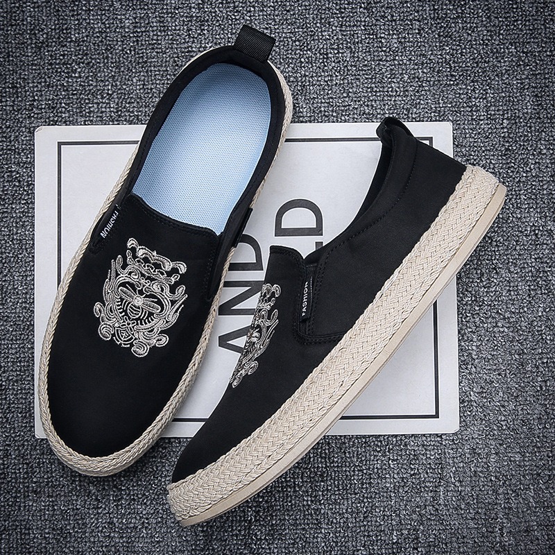 black Breathable shoes for man - مراجعة Loafer Slip On Men وسعره