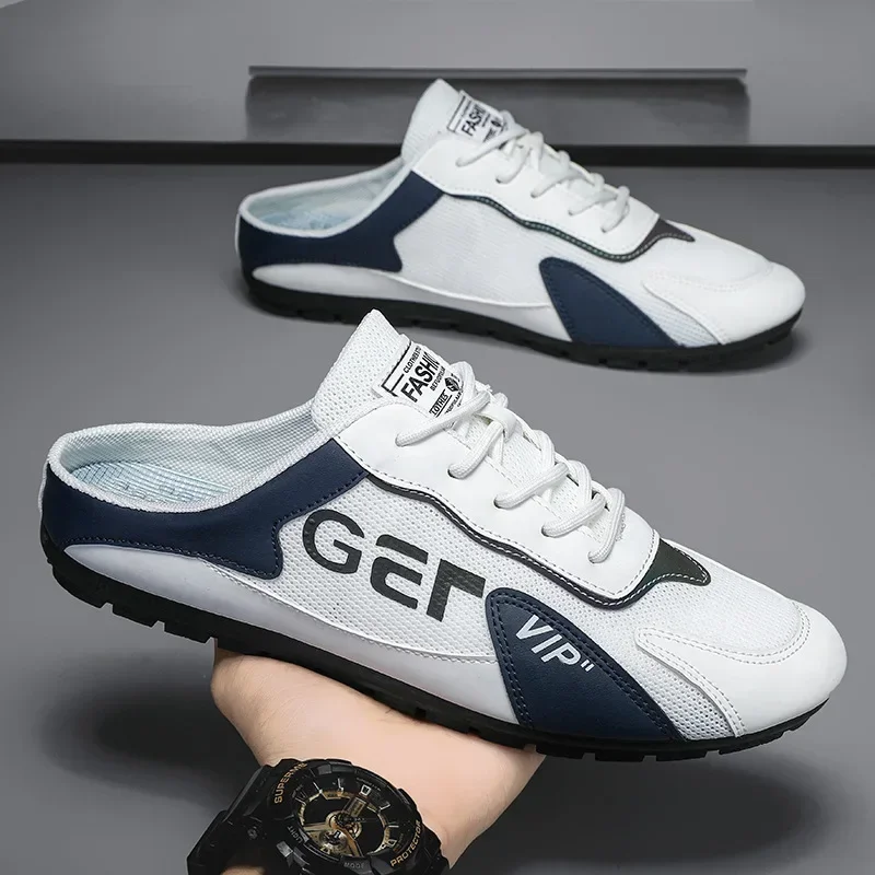 Men Slippers Trend Baotou Shoe - مراجعة Loafer Slip On Men وسعره