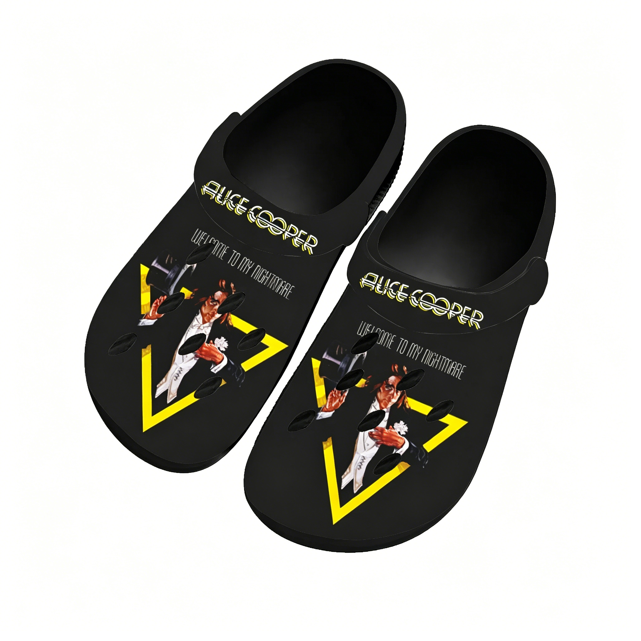 Hot Alice Cooper Horror Water  - مراجعة Men Shoes Black وسعره