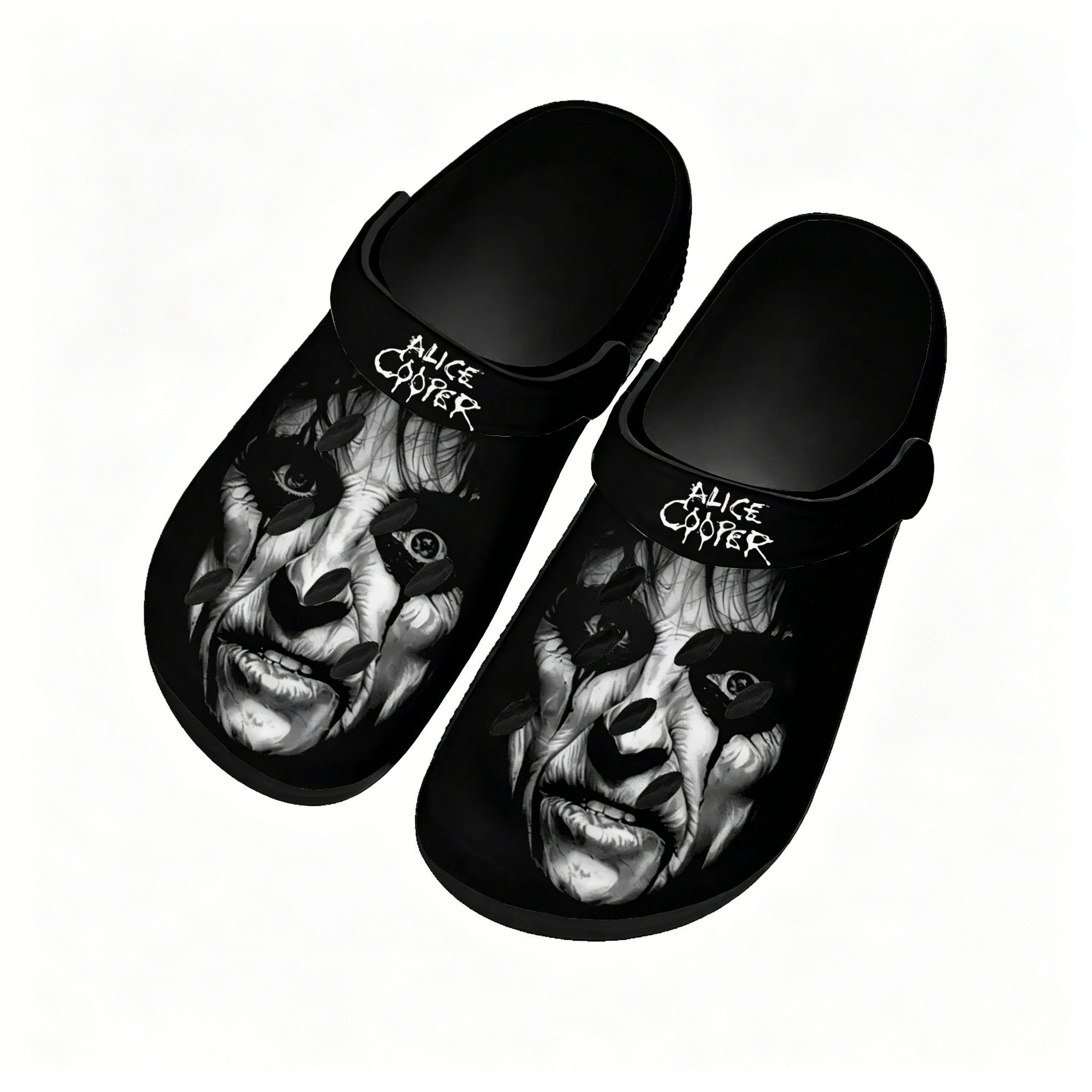 Hot Alice Cooper Horror Water  - مراجعة Men Shoes Black وسعره
