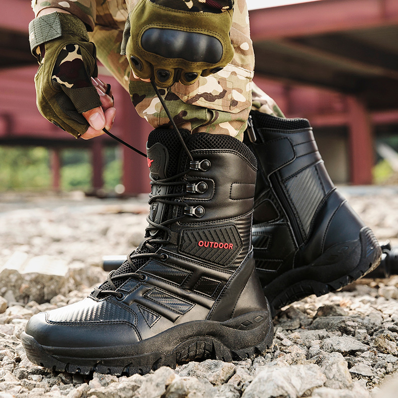 actical Military Boots Large S - مراجعة Men'S Shoes Dq وسعره