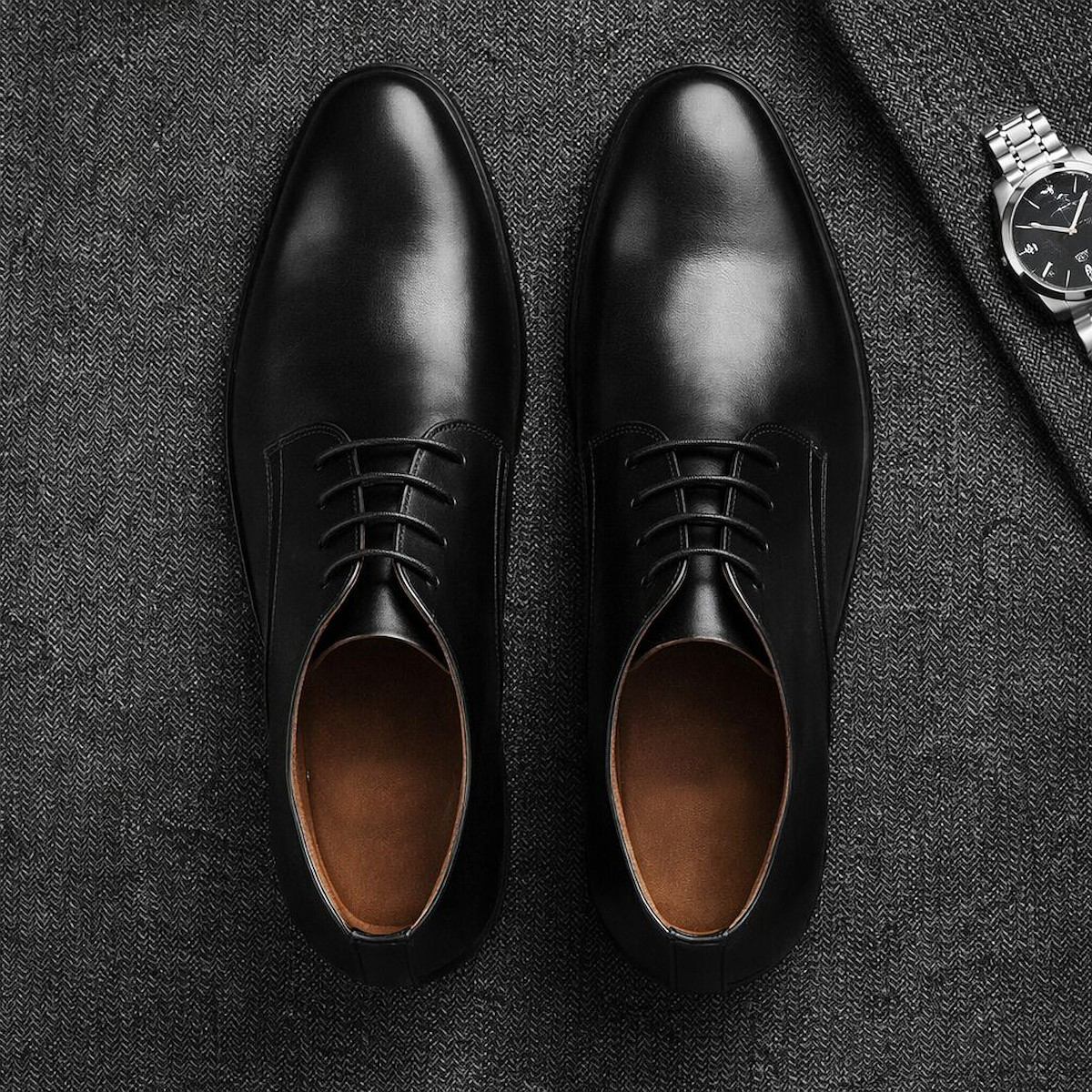 Men's Calf Leather Western Ank - مراجعة Men Shoes Elegant وسعره