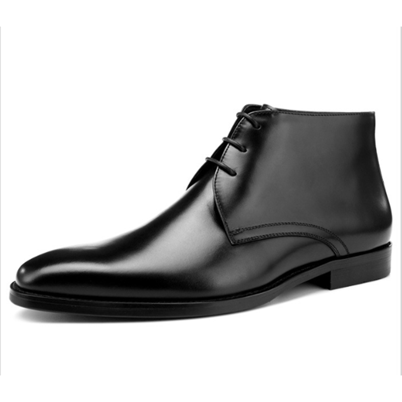 Men's Calf Leather Western Ank - مراجعة Men Shoes Elegant وسعره