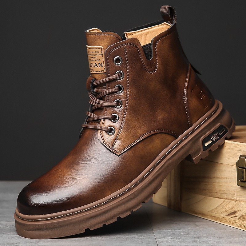 2025 new autumn and winter men - مراجعة Men Shoes Yellow وسعره