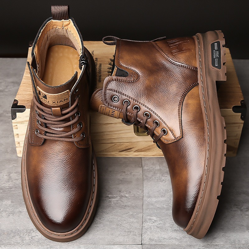 2025 new autumn and winter men - مراجعة Men Shoes Yellow وسعره