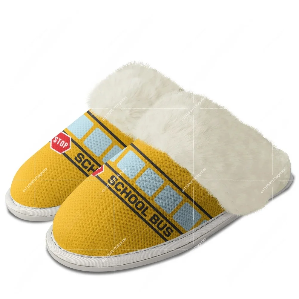 Yellow School Bus Printed Plus - مراجعة Men Shoes Yellow وسعره