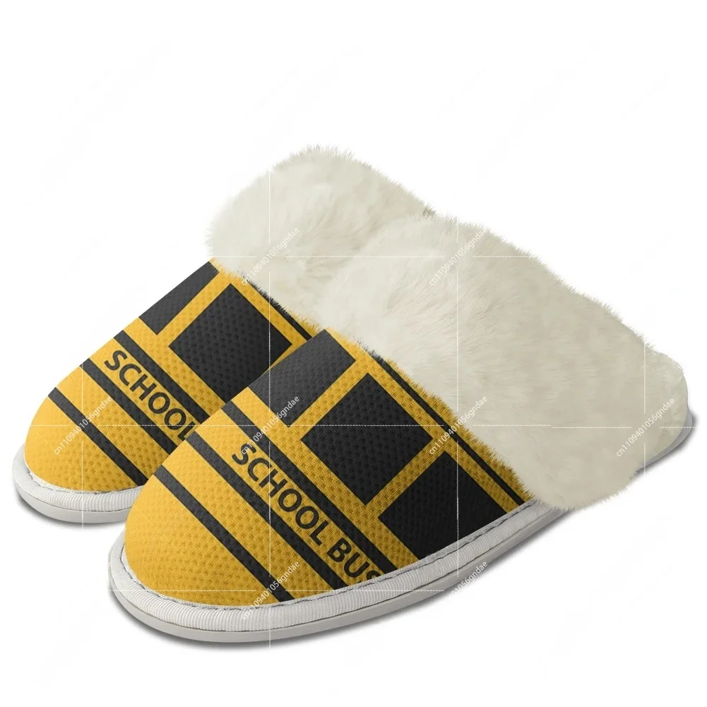 Yellow School Bus Printed Plus - مراجعة Men Shoes Yellow وسعره