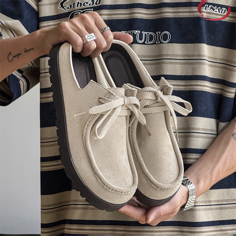Fashion Men Half Slippers Sued - مراجعة Loafer Slip On Men وسعره