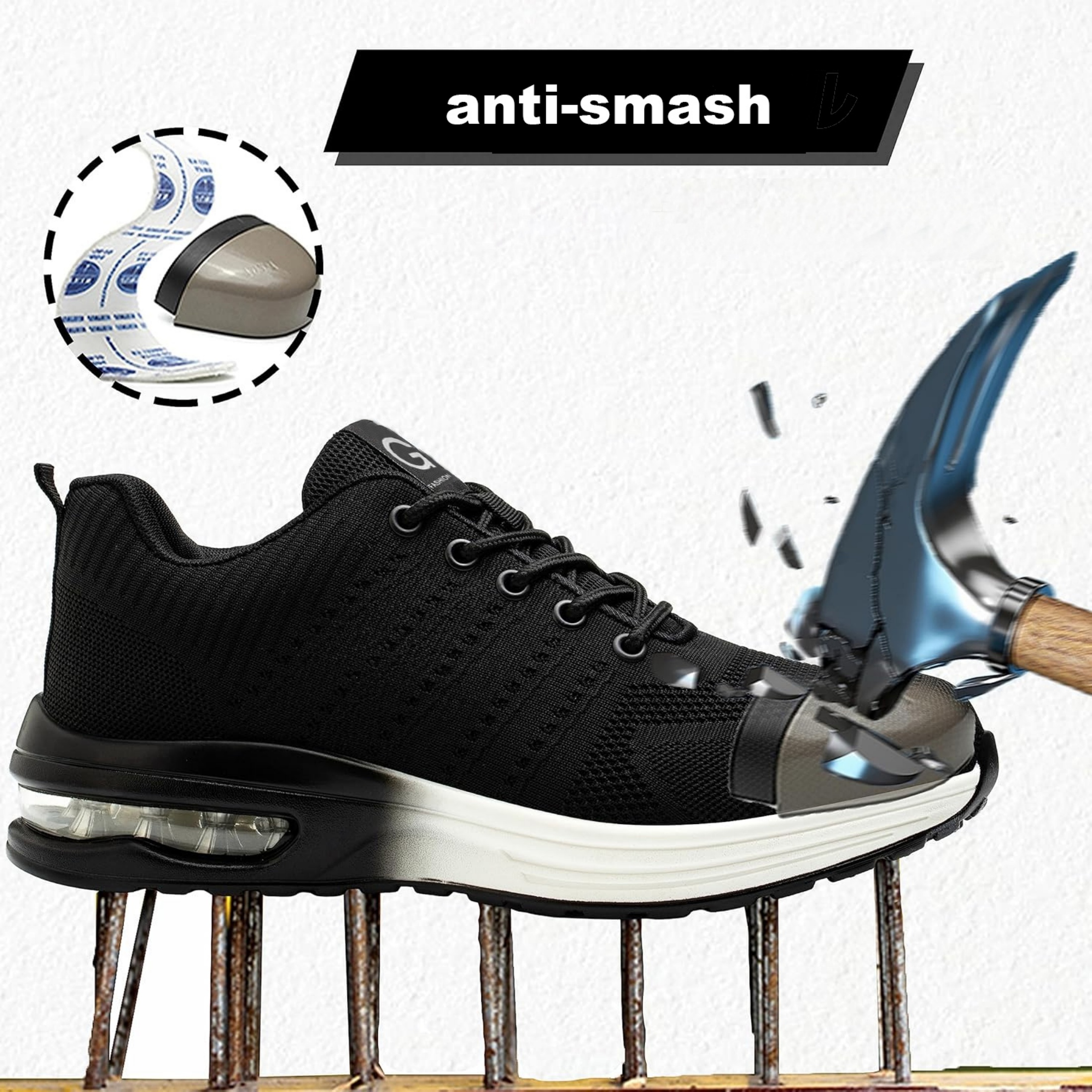 Indestructible Safety Shoes Fo - مراجعة Men Shoes Type وسعره
