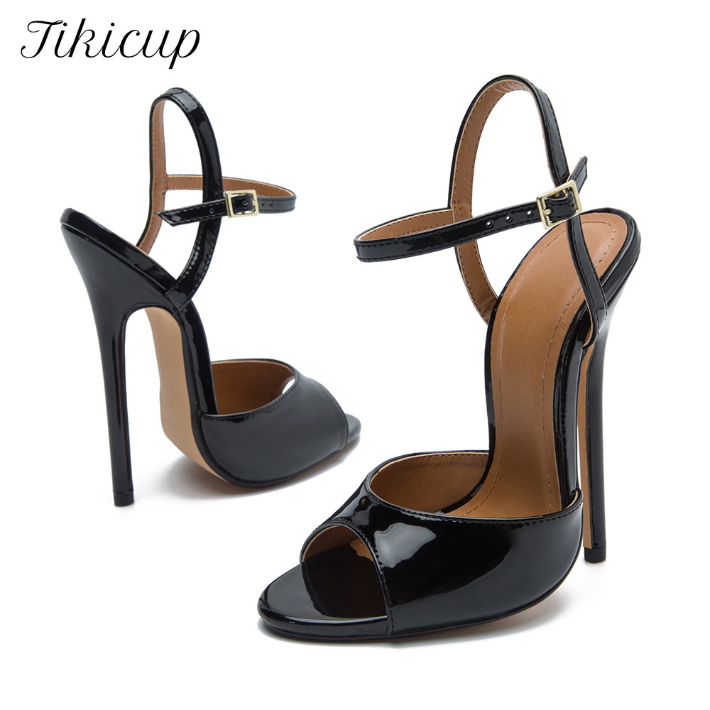 Tikicup Plus Size Summer Sexy  - مراجعة Men Shoes Black وسعره