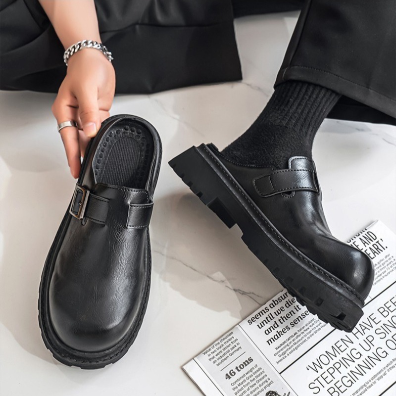 Men's Bag Head Platform Slippe - مراجعة Men Shoes Marks وسعره