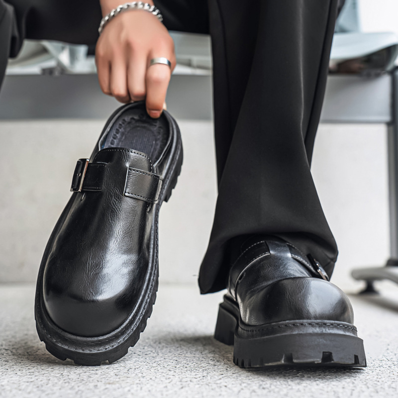 Men's Bag Head Platform Slippe - مراجعة Men Shoes Marks وسعره
