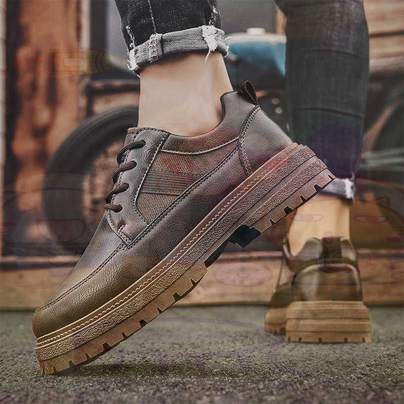 Dark Natural Leather Fashion T - مراجعة Men Shoes Eu To Us وسعره