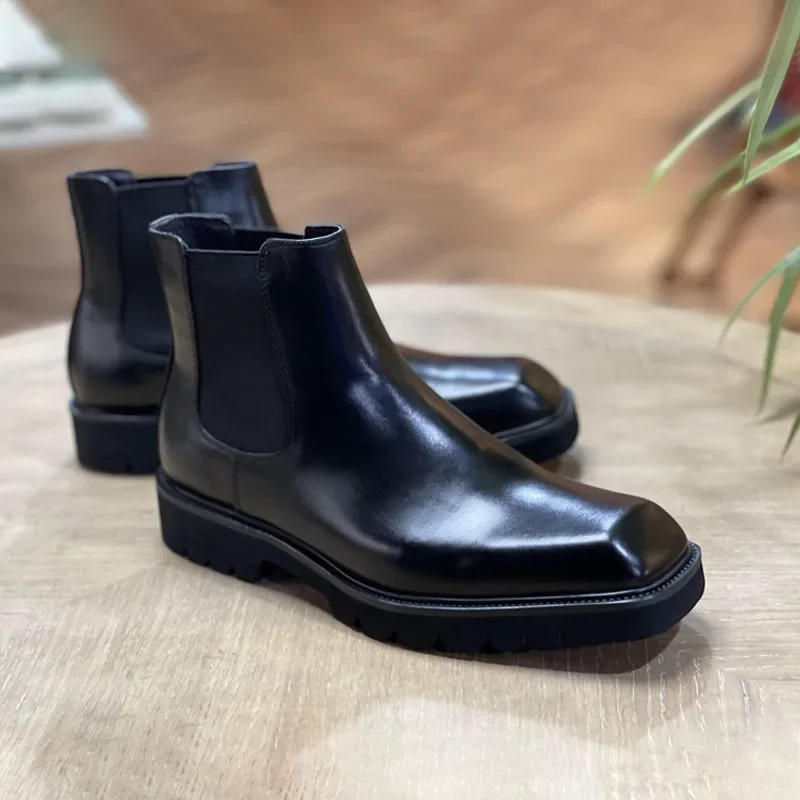 Elegant Mens Genuine Leather B - مراجعة Men Shoes Elegant وسعره