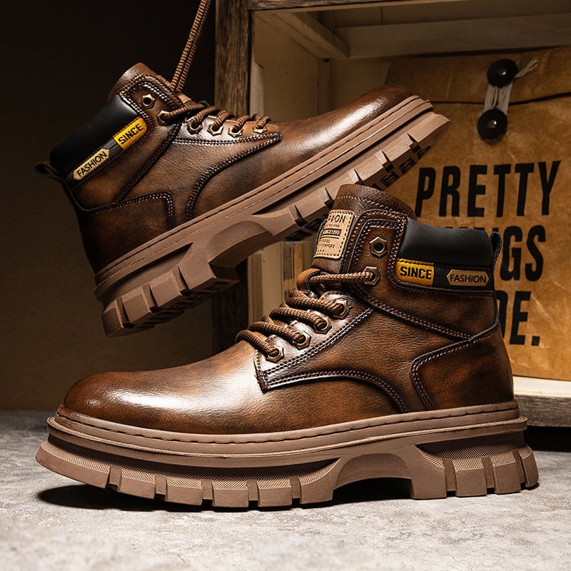 Vintage Men Platform Ankle Boo - مراجعة Men'S Shoes Dq وسعره