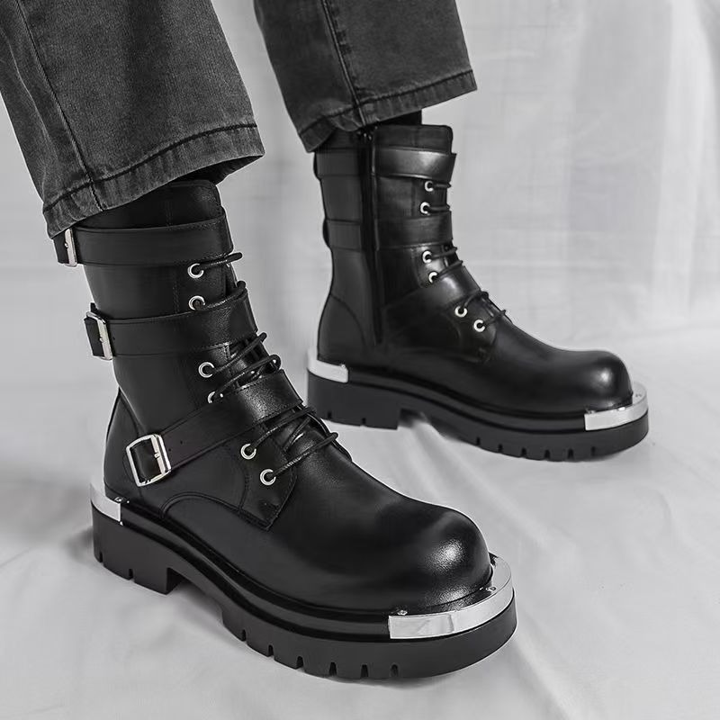 High Quality Men's Ankle Boots - مراجعة Men Shoes Elegant وسعره
