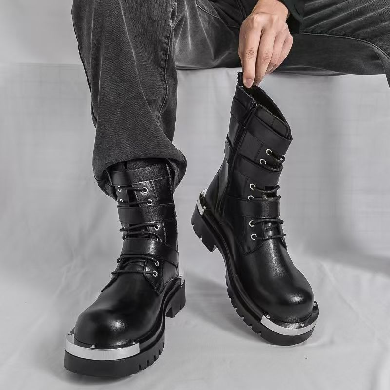 High Quality Men's Ankle Boots - مراجعة Men Shoes Elegant وسعره