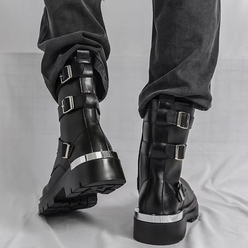 High Quality Men's Ankle Boots - مراجعة Men Shoes Elegant وسعره
