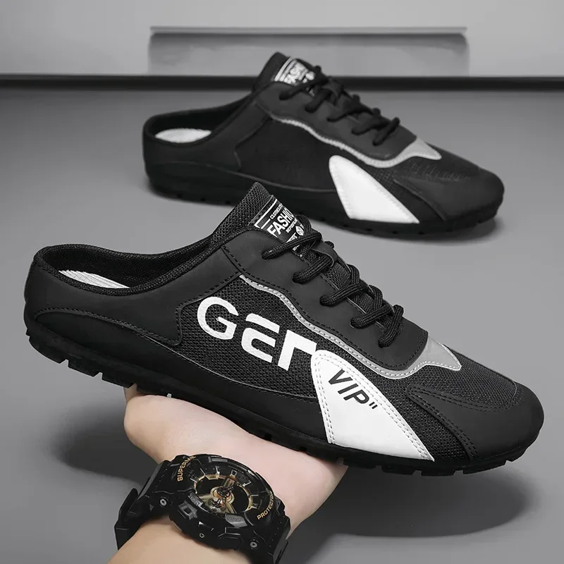 Men Slippers Trend Baotou Shoe - مراجعة Loafer Slip On Men وسعره