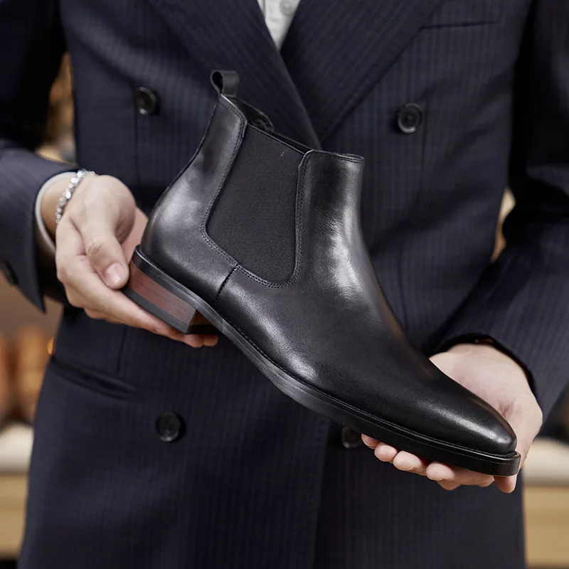 Retro Elegant Mens Chelsea Boo - مراجعة Men Shoes Elegant وسعره