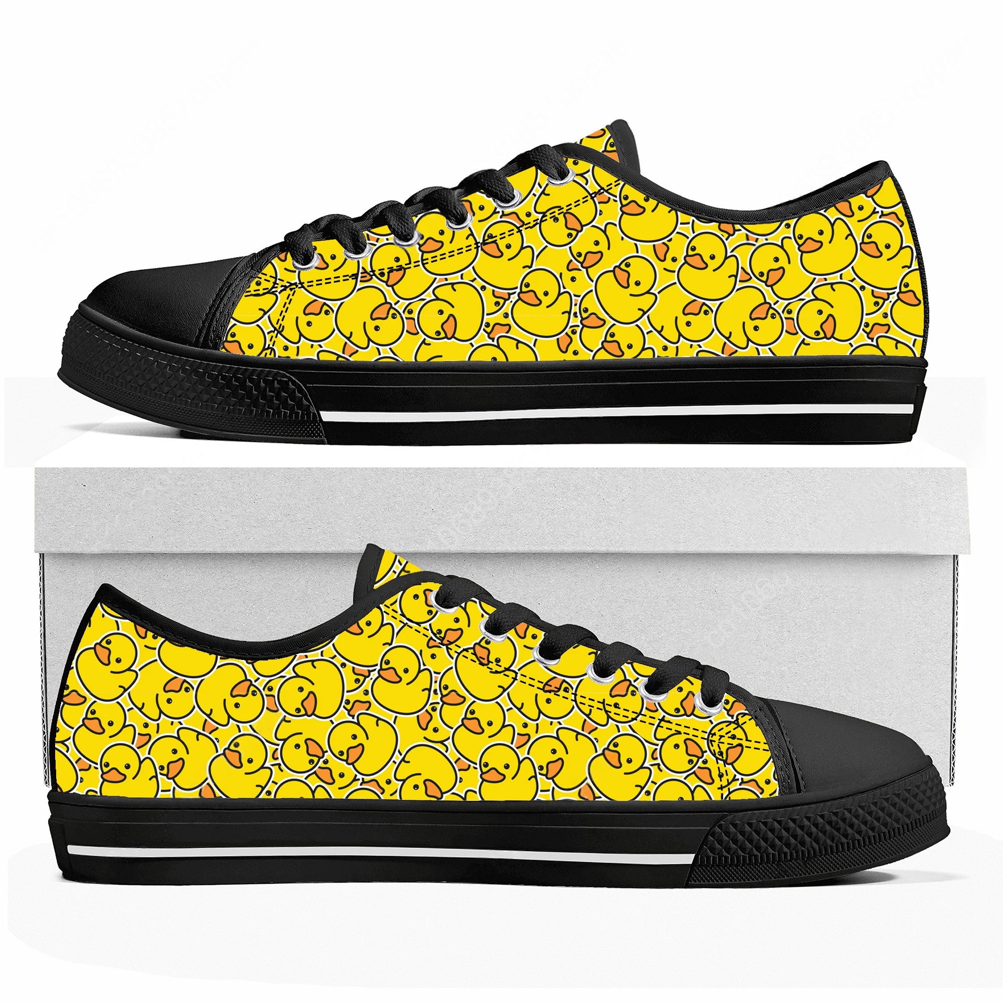 Yellow Duck Printed Low Top Hi - مراجعة Men Shoes Yellow وسعره