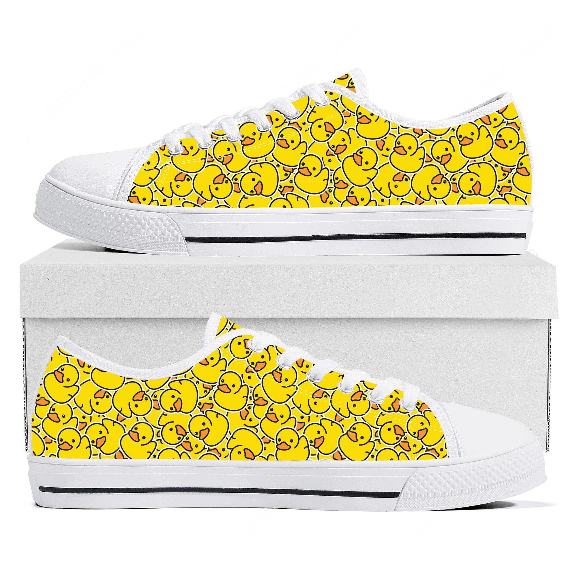 Yellow Duck Printed Low Top Hi - مراجعة Men Shoes Yellow وسعره