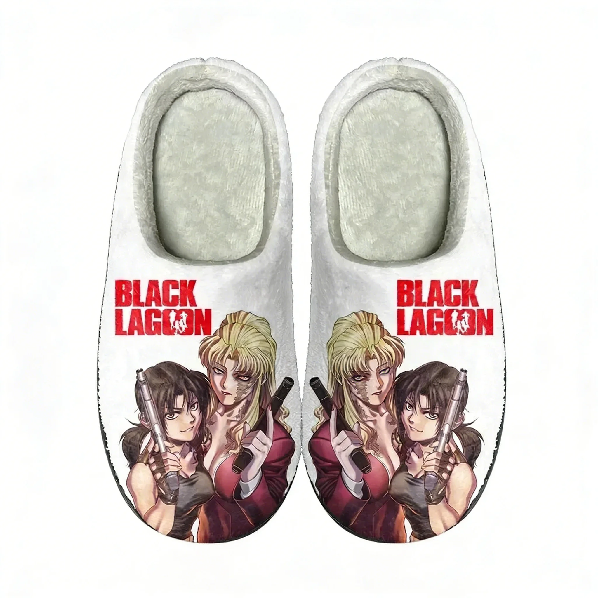 Anime Black Lagoon Home Cotton - مراجعة Men Shoes Black وسعره