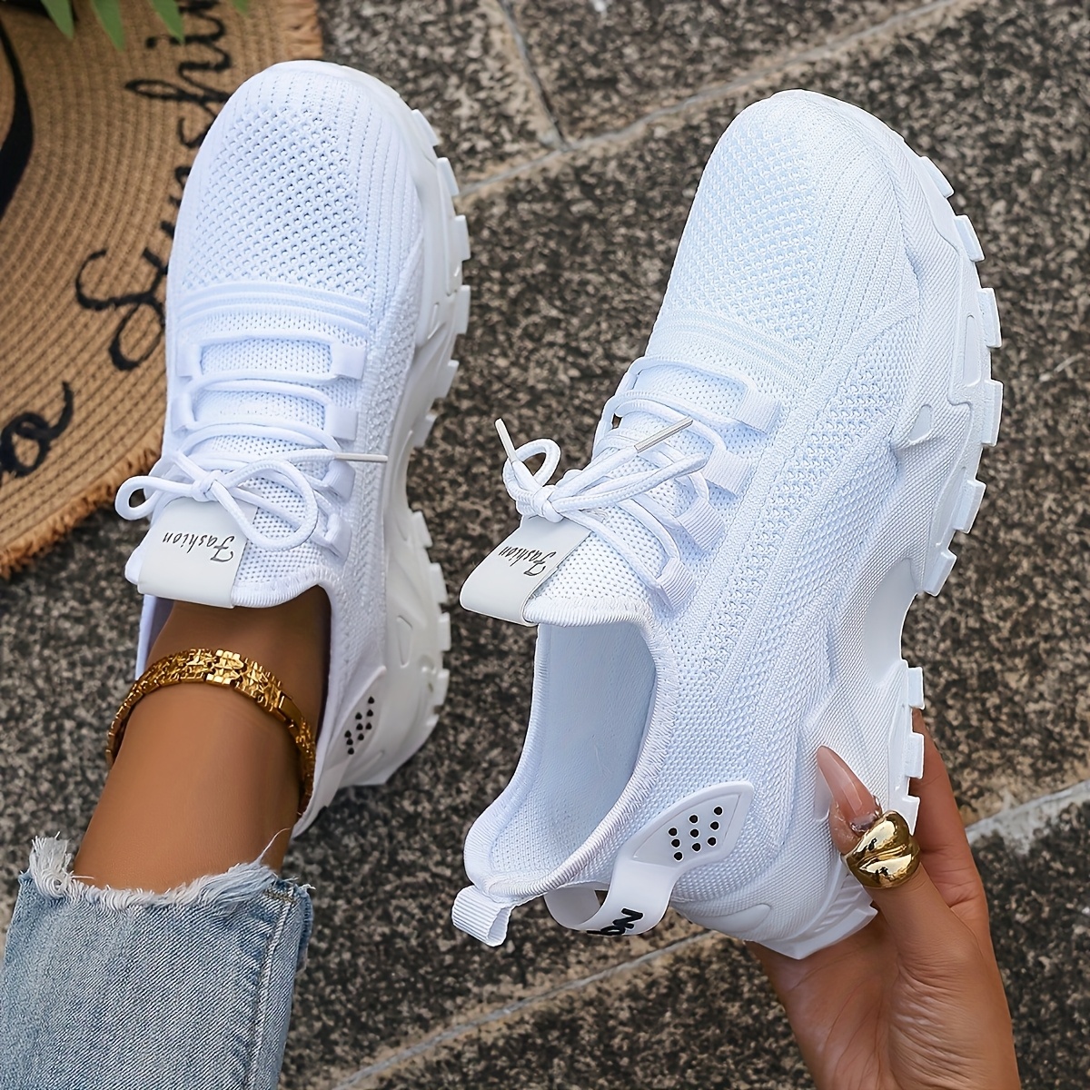 Breathable Knit Sneakers Fashi - مراجعة Men Shoes Type وسعره