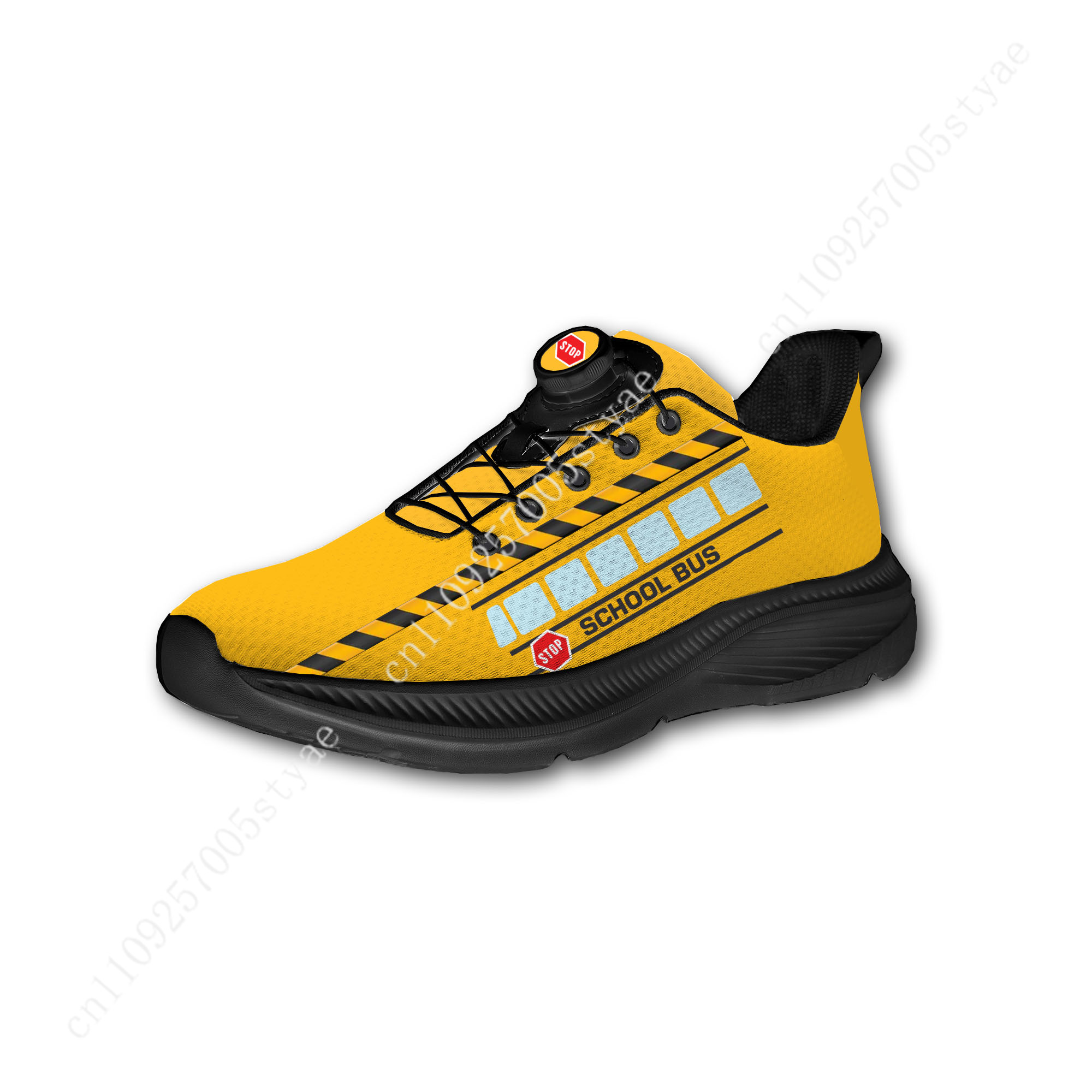 Yellow School Bus Printed Mens - مراجعة Men Shoes Yellow وسعره