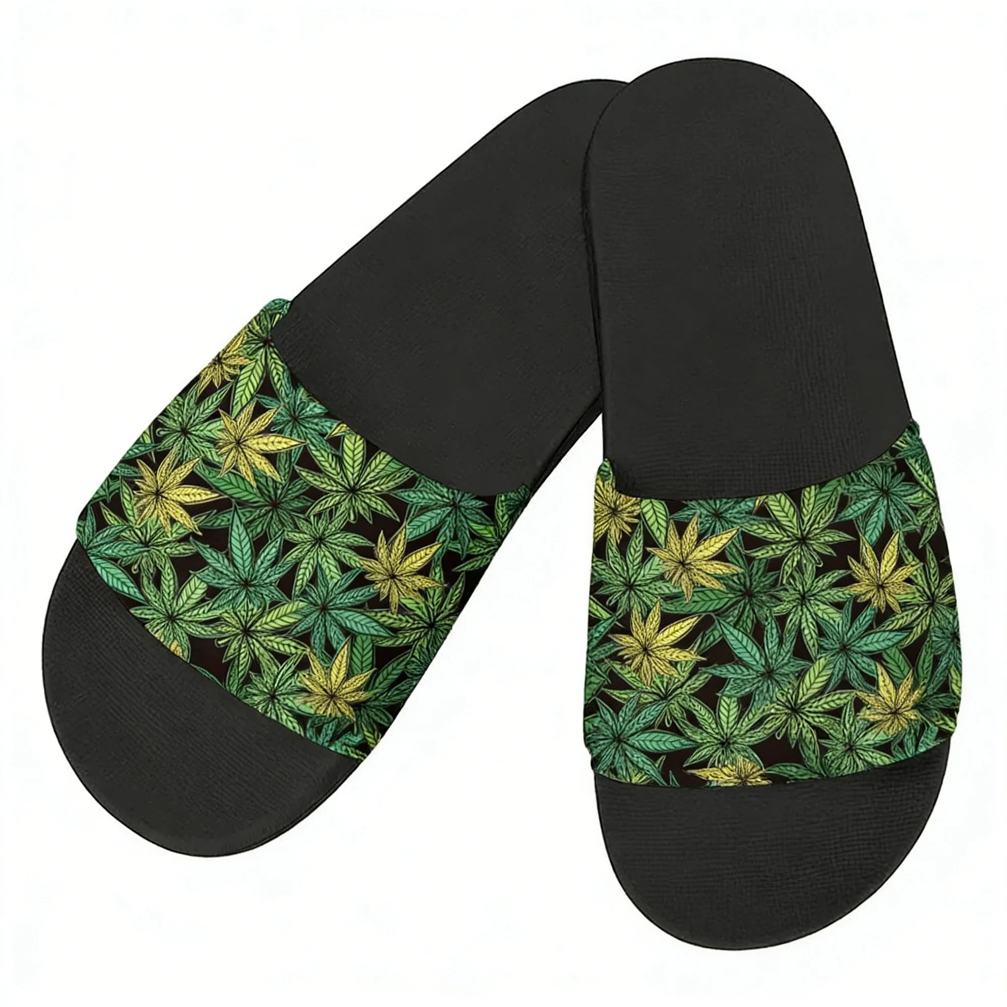 Leaf Weed Rasta Marijuana Red  - مراجعة Men Shoes Yellow وسعره