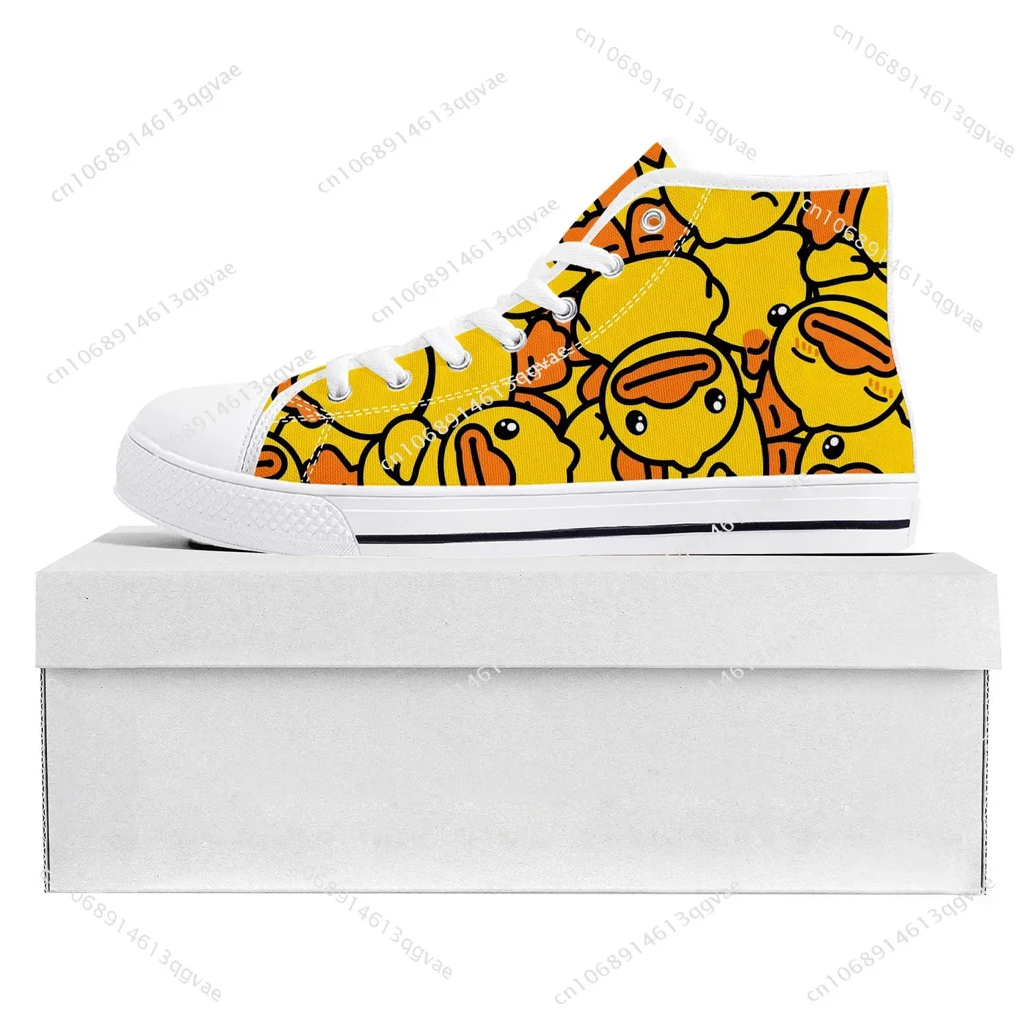 Yellow Duck Printed High Top H - مراجعة Men Shoes Yellow وسعره
