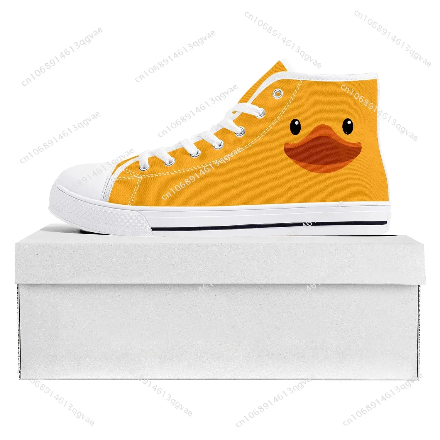 Yellow Duck Printed High Top H - مراجعة Men Shoes Yellow وسعره