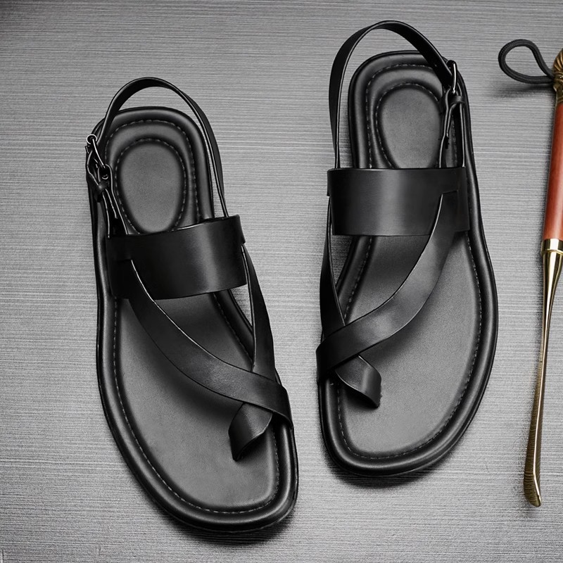 Genuine Leather Mens Sandals L - مراجعة Men'S Shoes Size 43 In Us وسعره
