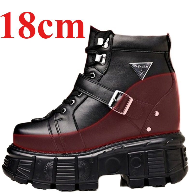 Genuine Leather Motorcycle Boo - مراجعة Men Shoes Type وسعره