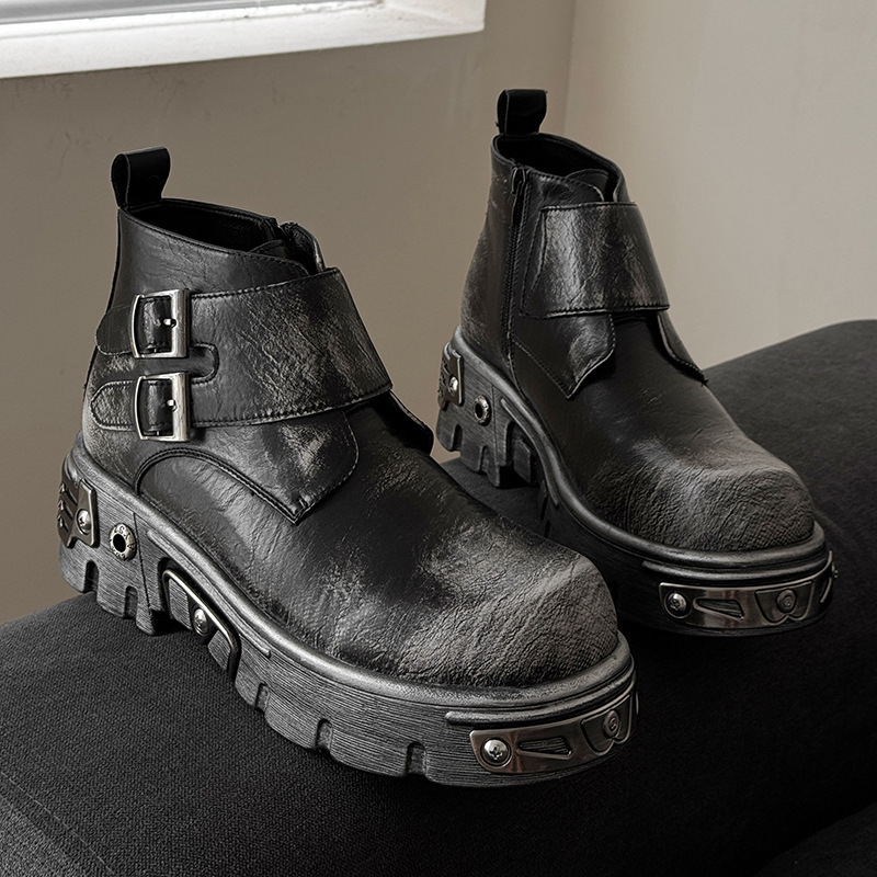 large size men fashion punk go - مراجعة Men Shoes Type وسعره