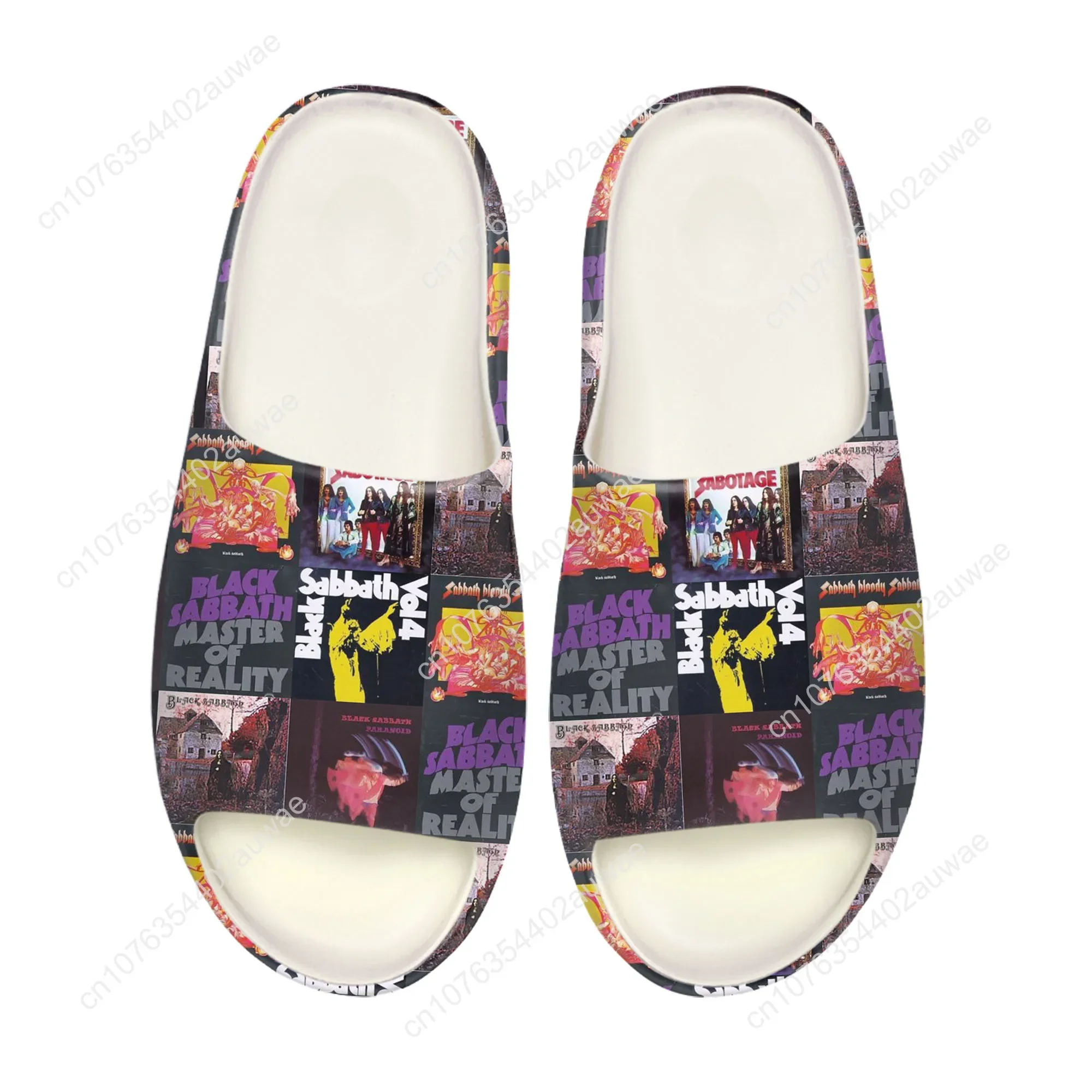 Black Heavy Metal Band Sabbath - مراجعة Men Shoes Black وسعره