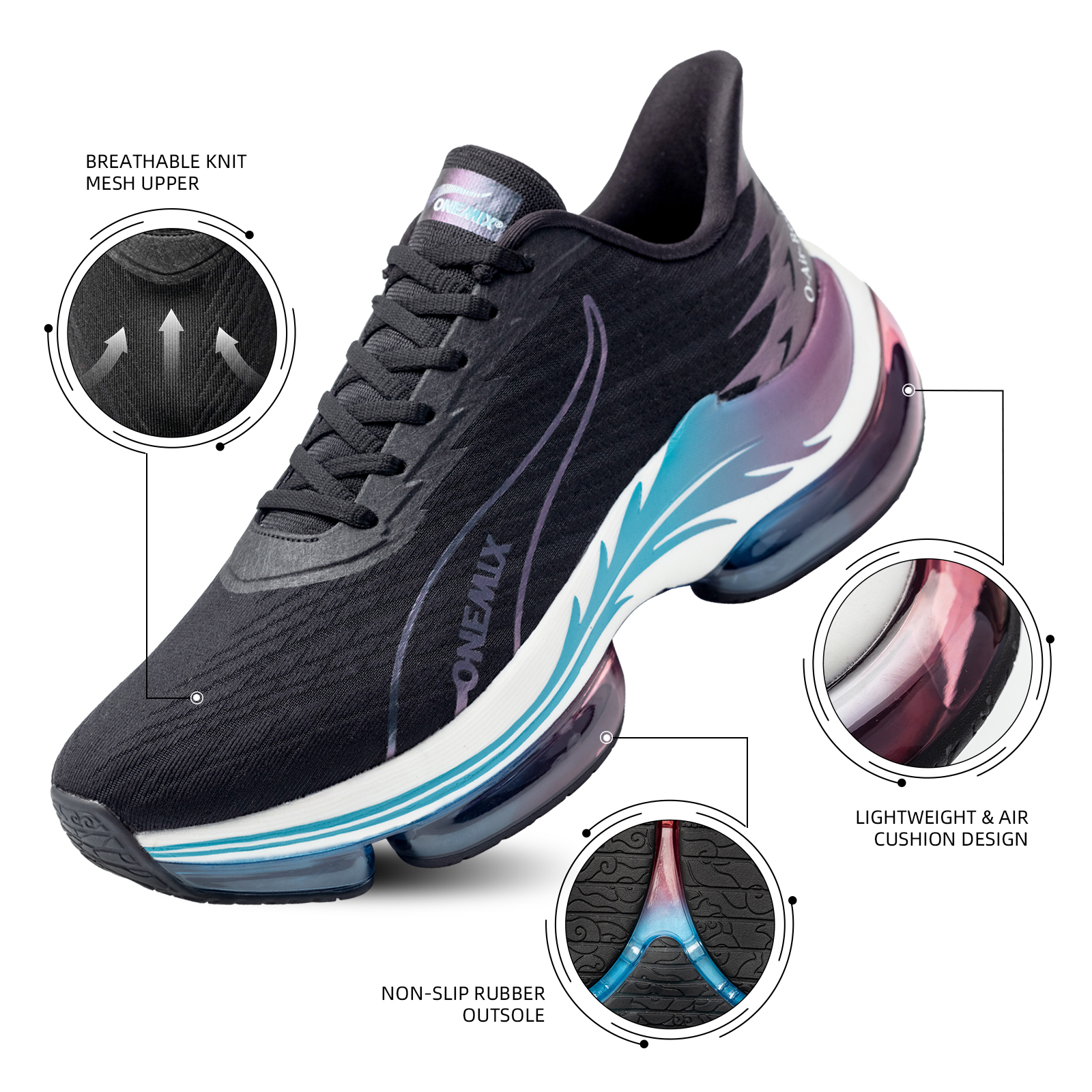 ONEMIX Men's Running Shoes Air - مراجعة Men Shoes Eu To Us وسعره