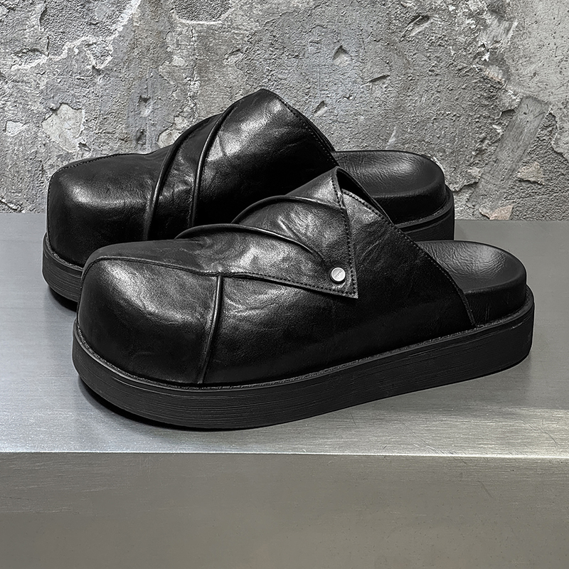 New Trendy Fashionable Men Lea - مراجعة Men Shoes Black وسعره