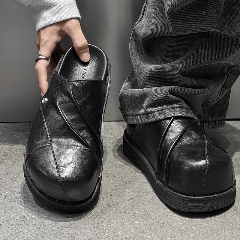 New Trendy Fashionable Men Lea - مراجعة Men Shoes Black وسعره