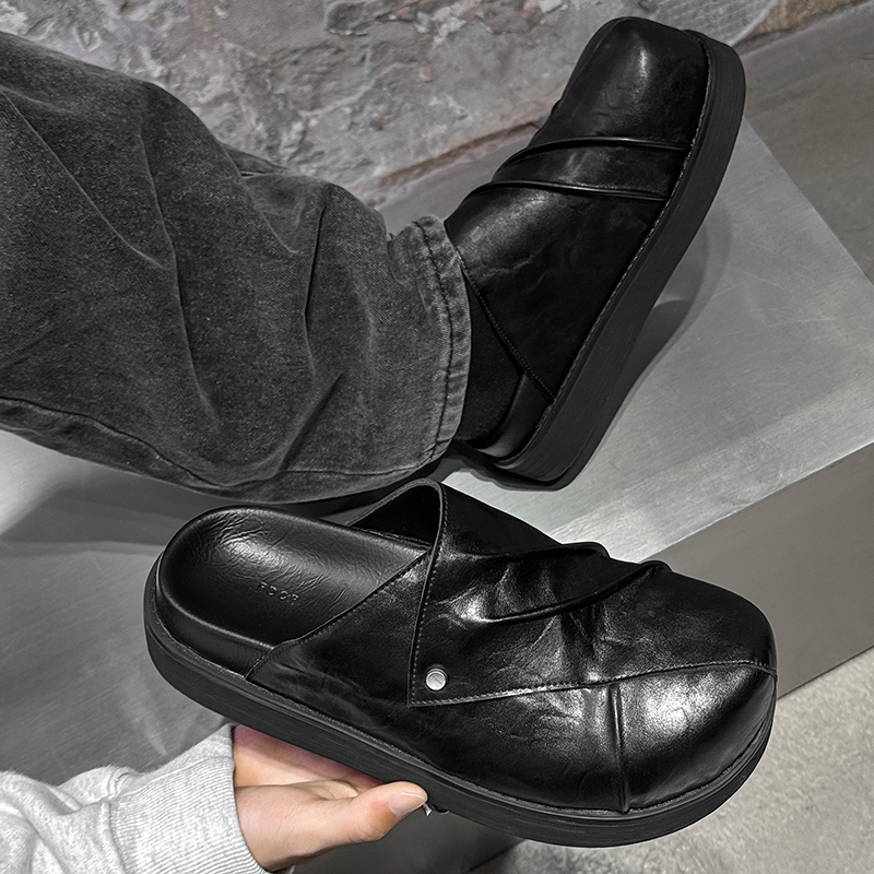 New Trendy Fashionable Men Lea - مراجعة Men Shoes Black وسعره