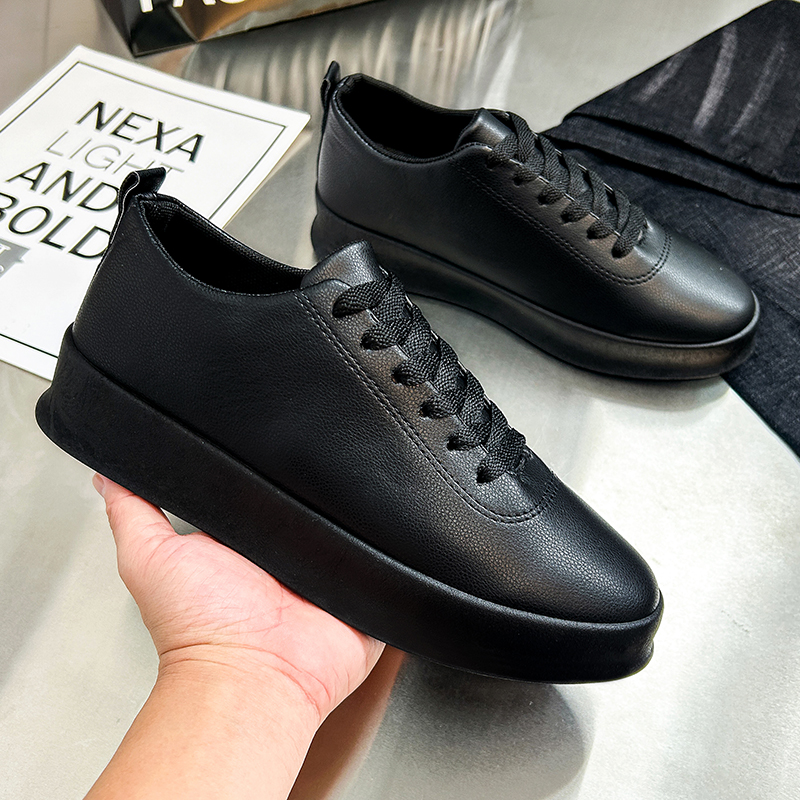 Fashion Thick Sole Black White - مراجعة Men Shoes Clearance وسعره