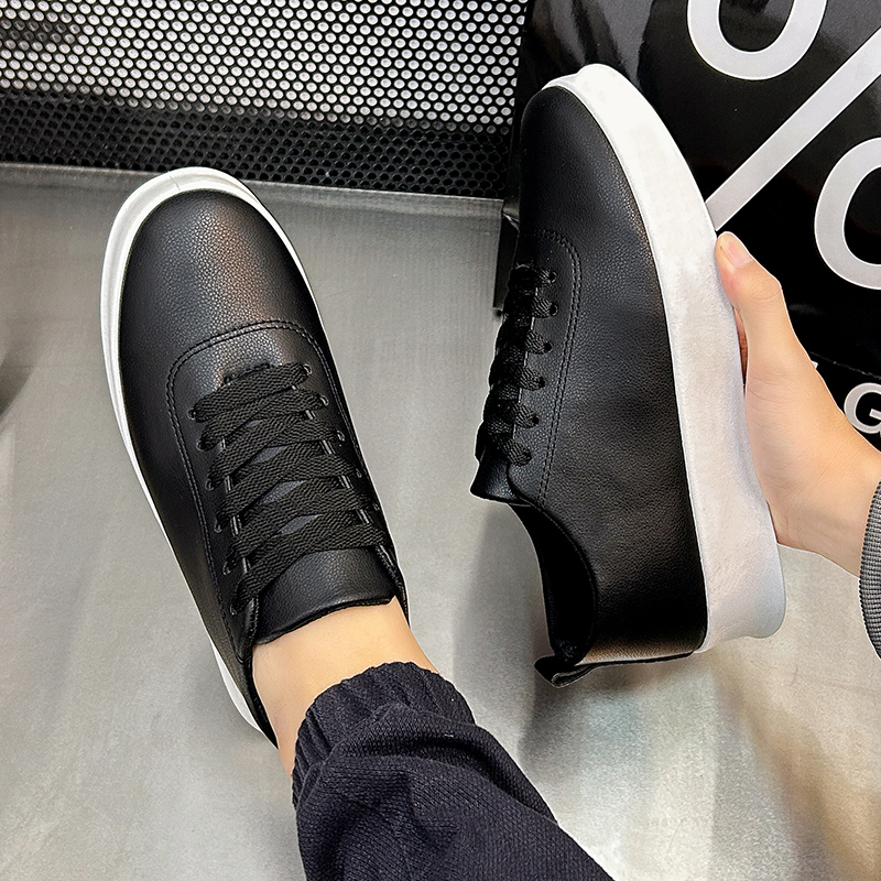 Fashion Thick Sole Black White - مراجعة Men Shoes Clearance وسعره